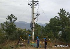 会泽供电局：火红供电所10千伏龙树线抗冰加固线路顺利投运